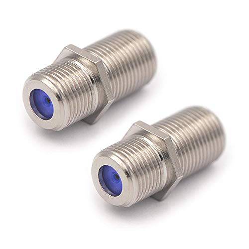 RG6 동축 케이블 Connector, VCE (2-Pack) F-Type 케이블 연장 변환기 Connects Two 동축, Coaxial,COAX 영상 케이블s