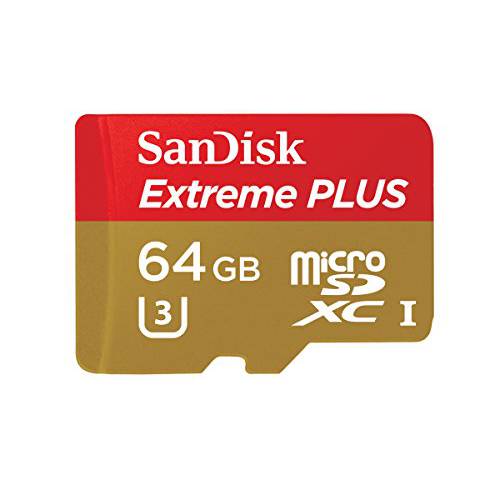 SanDisk Extreme 플러스 64GB microSDXC UHS-I U3 카드 어댑터 SDSQXSG-064G-GN6MA with