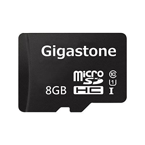 Gigastone 8GB 미니 SD 카드 U1 C10 어댑터포함, UHS-I Class 10 Full HD Video, Smartphone, Tablet, Camera, Drone,  블랙박스 Compatible, 80MB/ s