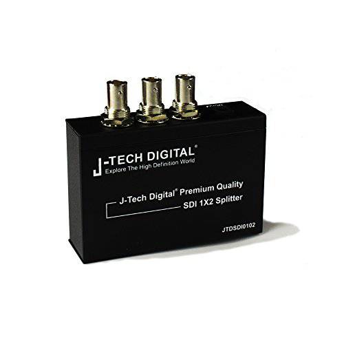 J-Tech 디지털 고급 퀄리티 SDI 분배 1x2 support SD-SDI, HD-SDI, 3G-SDI up to 1320 Ft (1 Input and 2 outputs)
