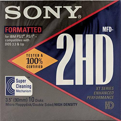소니 10MFD2HDLF 2HD 3.5-Inch IBM 포맷 Floppy Disks (10-Pack) (Discontinued by Manufacturer)