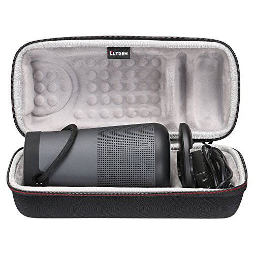 LTGEM 여행용 보호 케이스 for Bose SoundLink Revolve+  휴대용& Long-Lasting 블루투스 360 스피커 (Fits 충전 Cradle, AC 어댑터 and USB Cable)