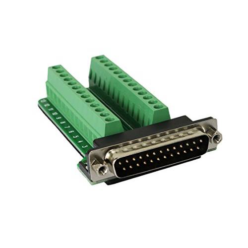 커넥터 Db25 D-sub Male Plug 25-pin Port 터미널 Breakout PCB 보드