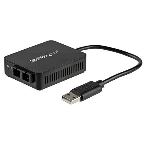 StarTech.com  USB to Fiber Optic 컨버터 - 100BASE-FX SC- mm - 윈도우 맥 리눅스 -  USB to 랜포트 -  USB 네트워크 어댑터 (US100A20FX SC)