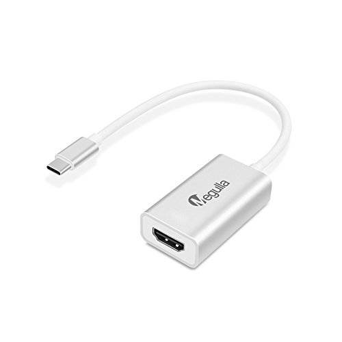 USB 3.1 Type-C to HDMI Adapter, Megulla USB-C/ 썬더볼트 3 to HDMI Adapter, 지원 4k/ 60Hz, for New 맥북, 2017 맥북 Pro, iMac and More Silver, 알루미늄