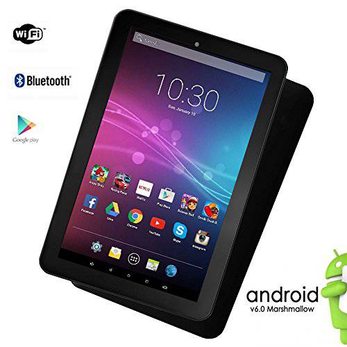Indigi 4G LTE TabletPC, 구글 Certified 안드로이드 Pie Edition, Quad-Core CPU 2GB RAM/ 16GB Storage, 7 inch IPS Display, Wi-Fi, 블루투스 Enabled, 블랙