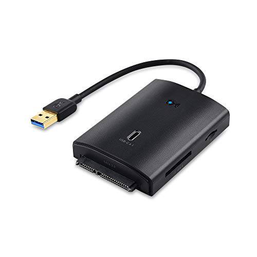 케이블 Matters 10Gbps USB 3.1 Gen 2 멀티포트 USB 허브 with USB to SATA, USB C, and UHS-II 메모리 카드 리더,리더기