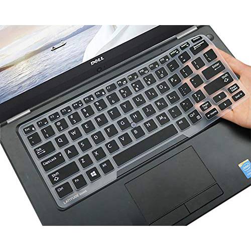 CaseBuy 키보드 커버 호환가능한 with Dell Latitude 5480 5490 5491 7490 14 Laptop, Dell 3340 E3340 E5490 E5491 E5450 E5470 E7450 E7470 7480 E7480 키보드 보호 스킨 with Pointing, 블랙