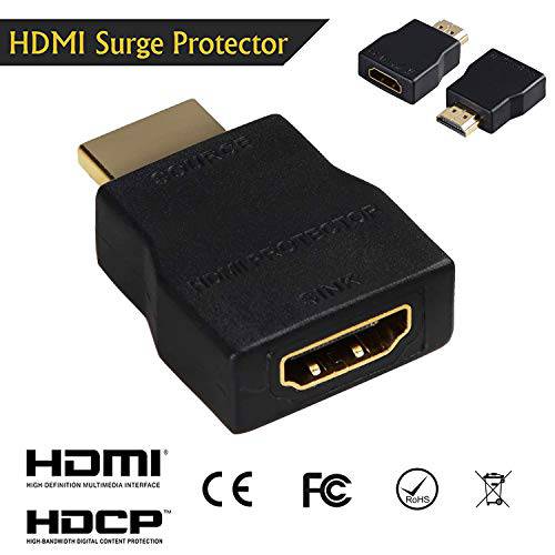 HDMI Surge 보호, NEWCARE 미니 휴대용 HDMI 1.4 보호 for ESD and Surge Protection, 지원 HDCP - 블랙