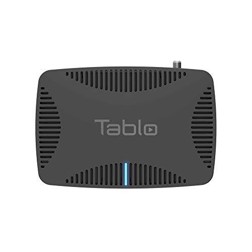 Tablo Quad [TQNS4B-01-CN] Over-The-Air [OTA] 디지털 비디오 레코더 [DVR] 코드 커터 - 와이파이 라이브 TV 스트리밍 & 자동적 인 광고 건너 뛰기 Black for with
