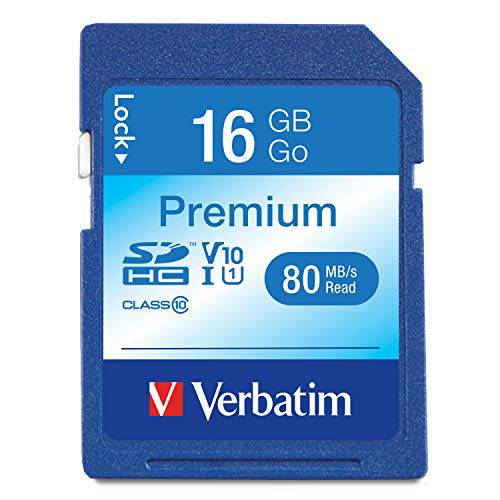 Verbatim 16GB 고급 SDHC 메모리 Card, UHS-I Class 10