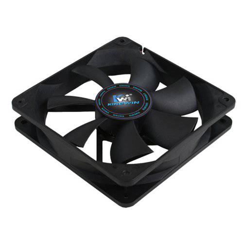 Kingwin 120mm CF-012LB 무소음 Fan, For 컴퓨터 Cases, CPU Coolers, 롱 수명 Bearing, 저소음 Efficient Cooling, and Provide 우수한 환풍 for PC Cases-[Black]