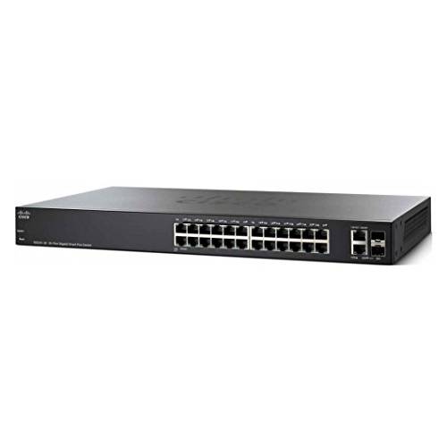 Cisco SG220-26 스마트 Switch with 24 기가비트 랜포트 (GbE) Ports 플러스 2 기가비트 랜포트 combo mini-GBIC SFP, 리미티드 라이프타임 프로텍트 (SG220-26-K9-NA)