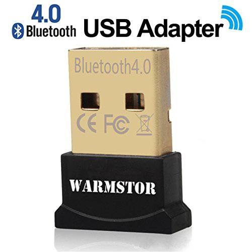Warmstor 블루투스 변환기 CSR 4.0 USB 동글 블루투스 송신기 수신기 금 도금 노트북 PC 컴퓨터 지원 윈도우 10 8 7 Vista XP 32 64 비트 for
