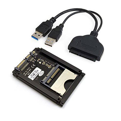 Cablecc SATA 22Pin to USB 3.0 to CFast 카드 어댑터 2.5 인치 하드 디스크 케이스 SSD HDD CFast 카드 리더, 리더기 PC 노트북