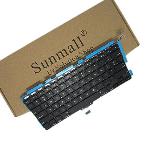 SUNMALL 백라이트 A1278 키보드 교체용 with Backlit 호환가능한 with 맥북 프로 13 2009-2015 Years US Layout MD313 MD314 MC374 MC375 MB466 MB467 MC700 MC724 MB990 Series 노트북