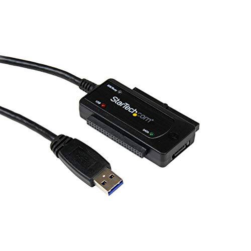 brandnameeng.com USB 3.0 to SATA IDE 어댑터 - 2.5in/ 3.5in - 외부 하드디스크 to USB 컨버터  하드디스크 전송 케이블 (USB3SSATAIDE)