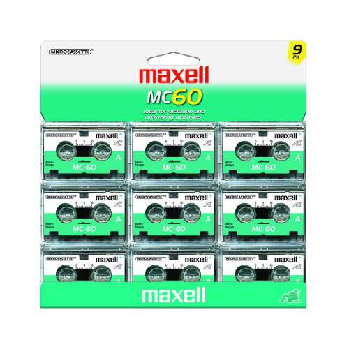 Maxell MC-60 UR Microcassettes (Pack of 9)