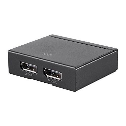 Monoprice 124567 1x2 DisplayPort,DP Splitter, 4K@60Hz, 21.6Gbps, 블랙