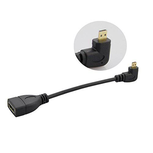 Seadream 6 15CM 90 도 미니 HDMI Left-Toward Male to HDMI Female 케이블 변환기 커넥터 (Left-Angel)