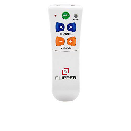 Flipper 큰 버튼 TV 리모컨, 리모컨키 노인 - 유니버셜 심플 to Read 선호 Favorite 채널 support IR TVs 케이블 위성 & 사운드 바 - for