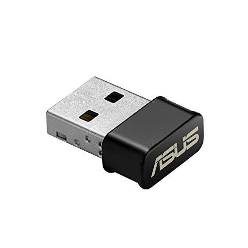 ASUS USB-AC53 AC1200 소형 USB 듀얼 밴드 무선 어댑터 무선 랜카드 MU-Mimo 호환 윈도우 XP Vista 7 8 1 10 Black for
