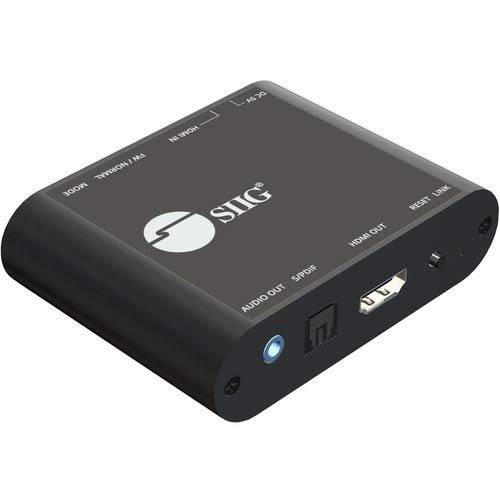 SIIG HDMI 2.0 오디오 압출 4K/ 60Hz HDR ARC HDCP 2.2 지원하다 - HDMI to Toslink 옵티컬, Optical SPDIF& 3.5mm 스테레오 아날로그 출력 - CEC, EDID, 오디오 De Embedder and 리피터 (CE-H24F11-S1)
