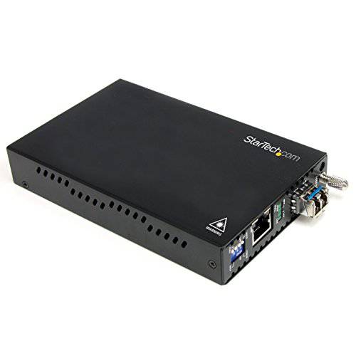 brandnameeng.com Multimode (MM) LC Fiber Media 컨버터 for 1Gbe 네트워크 - 550m 범위 - 기가비트 이더넷 - 850nm - 와 SFP 트랜시버 (ET91000LC2)