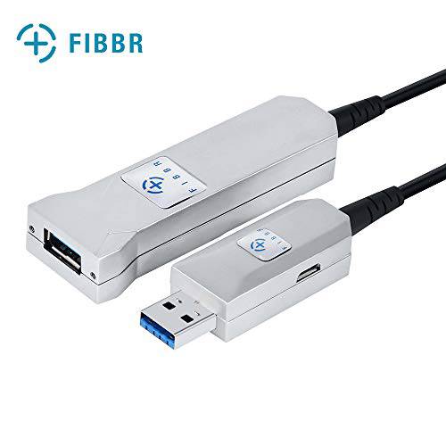 FIBBR USB 3.0 CableA-Male to A-Female Active 연장 CableCord, 고 스피드 5Gbps USB 3.0 Fiber 옵티컬, Optical 케이블, 65ft