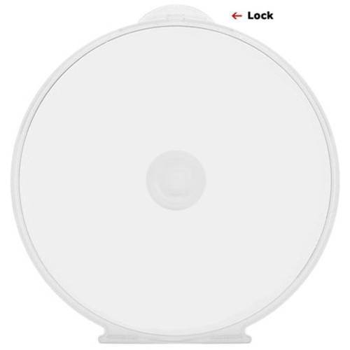 AcePlus 50-pack 라운드 클램쉘 CD DVD 케이스 with 클리어 잠금