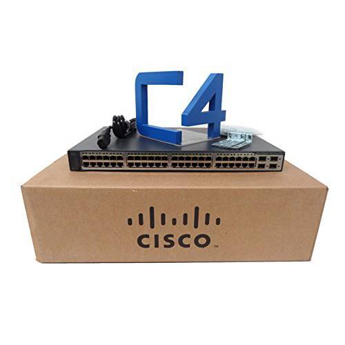 Cisco WS-C3750V2-48PS-S Catalyst 3750v2 48 10/ 100 PoE+ 4 Sfp 스탠다드 이미지
