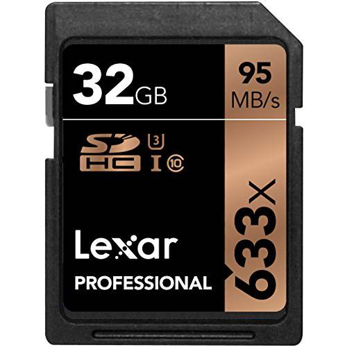 Lexar 프로페셔널 633x 32GB SDHC UHS-I/ U3 카드 (Up to 95MB/ s Read) w/ 이미지 구출 5 소프트웨어 - LSD32GCBNL633