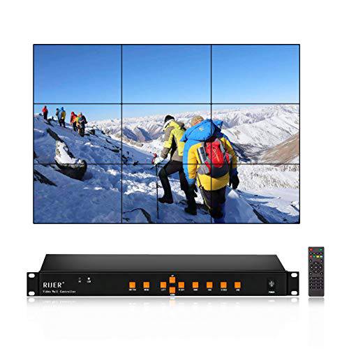 3x3 영상 벽면 컨트롤러 HDMI HD TV 1080P Matrix Processor Splicer 분배 지원 USB HDMI VGA AV Input 3x2 2x2 3x1 1x3-9 2x3 4x2 2x4