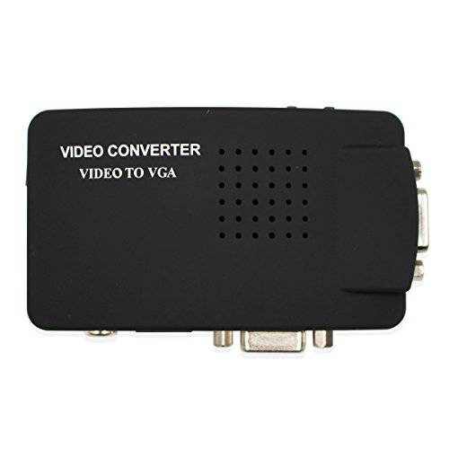AV to VGA 컨버터 컴포지트, Composite S-Video Signal 변환기 with VGA 루프 for 모니터 노트북 컴퓨터 STB DVR
