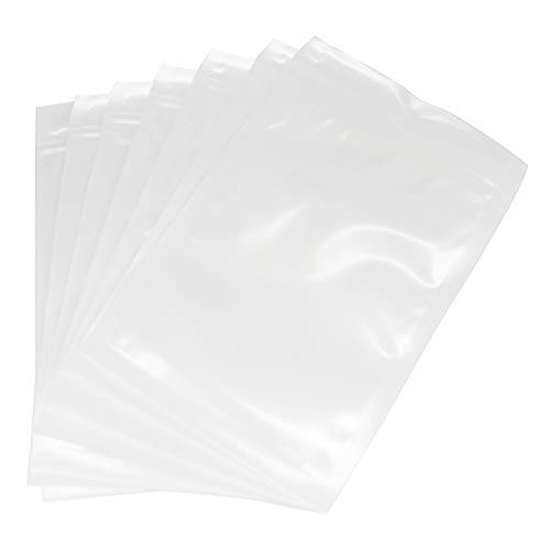 Ellbest 300pcs 2.95” x 4.72” 클리어 전면 White 등 Bags, 밀봉가능,밀봉 지퍼 Bags Plastic 폴리 Pouches 히트 Sealable 샘플 Bags for 쥬얼리 메이킹 공예 포장
