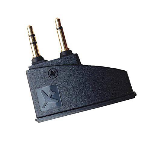Learsoon Airline 비행기 Flight 헤드폰 변환기 Aviation Plugs to 3.5mm Jack 호환가능한 Bose QC3 QC15 QC2 QC20 QC25 QC35 AE2 AE2I OE2 Soundtrue 헤드폰,헤드셋 (Black)