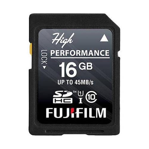 Fujifilm 고 퍼포먼스 - 플래시 메모리 카드 - 16 GB - SDHC UHS-I, 블랙 (600013602)