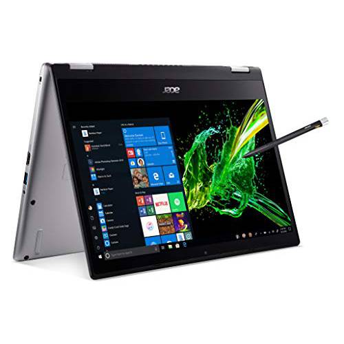 Acer 회전 3 컨버터블 Laptop, 14 inches Full HD IPS Touch, 8th Gen Intel Core i7-8565U, 16GB DDR4, 512GB PCIe NVMe SSD, Backlit KB, 지문인식 Reader, 충전식 Active Stylus, SP314-53N-77AJ