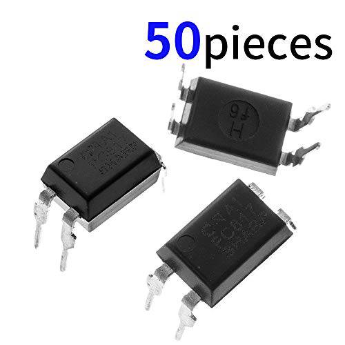 Bridgold 50pcs PC817c PC817 for 아두이노 DIY Through Hole transistor output optocoupler, 4-Pin
