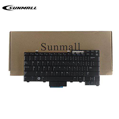 SUNMALL 노트북 키보드 Replacemnet 호환가능한 with Dell Latutude E6400 E6410 E6500 E6510 E5410 E5510 E5400 E5500 정밀 M2400 M4400 M4500 Series 블랙 US Layout