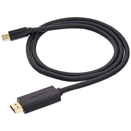AmazonBasics Mini디스플레이Port miniDP to HDMI 디스플레이 어댑터 케이블 - 3 Feet