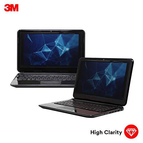 3M 고 Clarity 프라이버시 필터 for 15.6 Inch 와이드스크린 노트북 with Comply 부착식 시스템 for Flip-Share, 양면 Gloss/ Gloss, Reduces 블루라이트, 스크린 프로텍트 (HC156W9B)