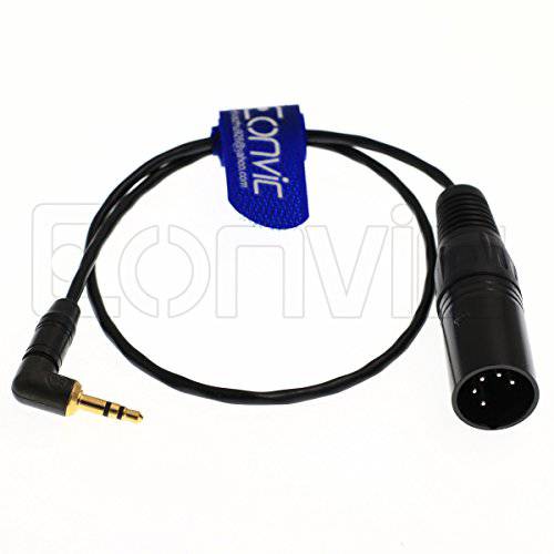 Eonvic 5pin XLR Male Plug to 3.5mm 스테레오 Jack ARRI XT 오디오 케이블 0.5m
