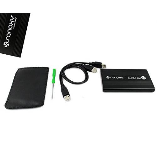 SANOXY 2.5 USB 2.0 SATA 하드디스크 HDD 케이스 울로둘러싼땅 - 블랙