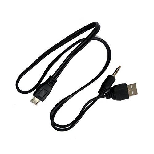 1x 미니 USB5pin to 3.5mm 오디오 Port 케이블 and USB-A 충전 케이블 for 블루투스 스피커 (Micro USB)