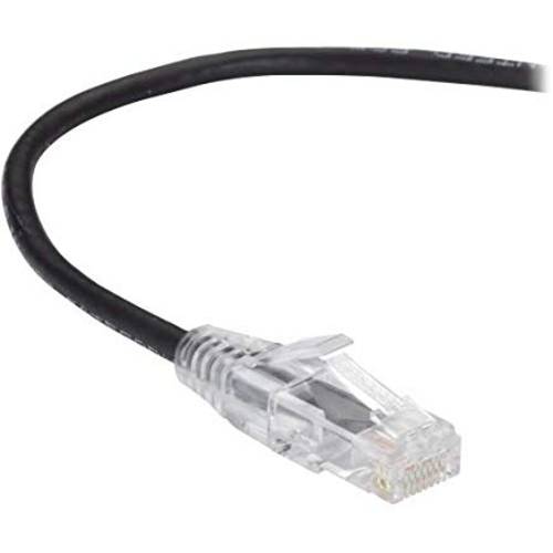 Black Box Network Services C6PC28-BK-03 Slim-Net Cat6 250-Mhz 28-Awg Stranded 랜포트 패치 케이블 - 비차폐, PVC, Sn