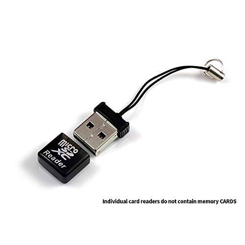 Small Microsd/ SD/ TF 카드 리더,리더기 Adapter-Black (Black)
