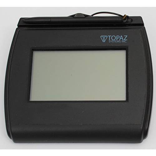 Topaz T-LBK750-BHSB-R Backlit 4x3 LCD Signature 캡쳐 패드 이중 Serial/ USB