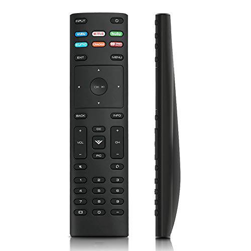 New XRT136 리모컨, 원격 호환 for Vizio TV D55-F2 D39f-F0 E43-F1 E70-F3 E50-F2 P75-F1 D50-F1 E75-F2 D65-F1 M70-F3 M55-F0 D43-F1 P55-F1 P65-F1 with Vudu 넷플릭스 Hulu Xumo Crackle Iheart 라디오 어플 키