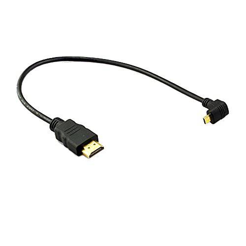 Seadream 1Foot 90 도 다운 앵글 미니 HDMI Male To HDMI Male 케이블 커넥터 (1Pack)